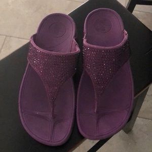 Fitflop size 6 purple sandal EUC